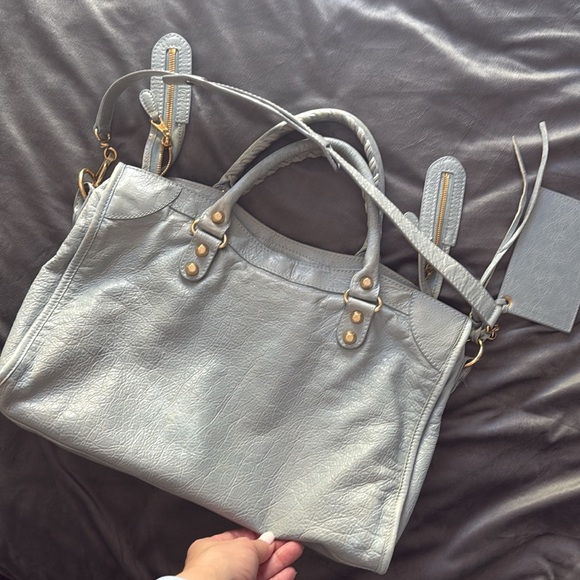 Balenciaga Le City Medium Leather Top Handle Bag - Picture 13 of 17